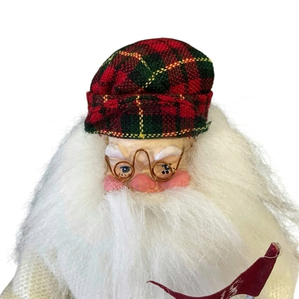Homestead Golfing Santa Figure Golf Clubs Home Holiday Christmas Decor 11 In New